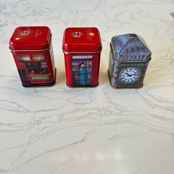 English Tea tins - set of three. - Picture 3 of 8